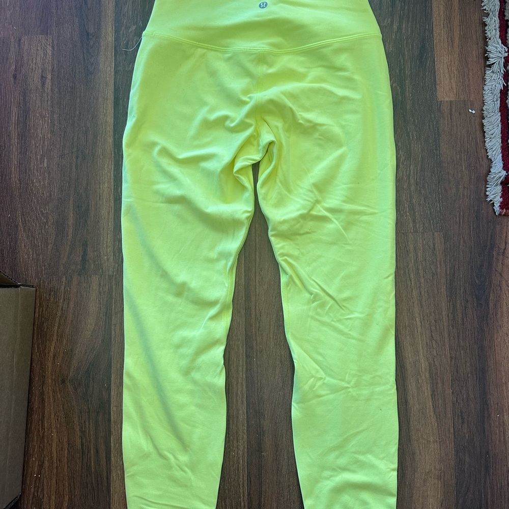 lululemon athletica align 28” inseam Yellow Leggings new never worn